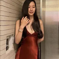 Moon Ga-young Wears Bold Burgundy Slit Dress at '2026 Baeksang Arts Awards'