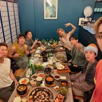 BTS Members V, RM, Jin, Suga, J-Hope, Jimin, and Jungkook Reunite for London Group Dinner