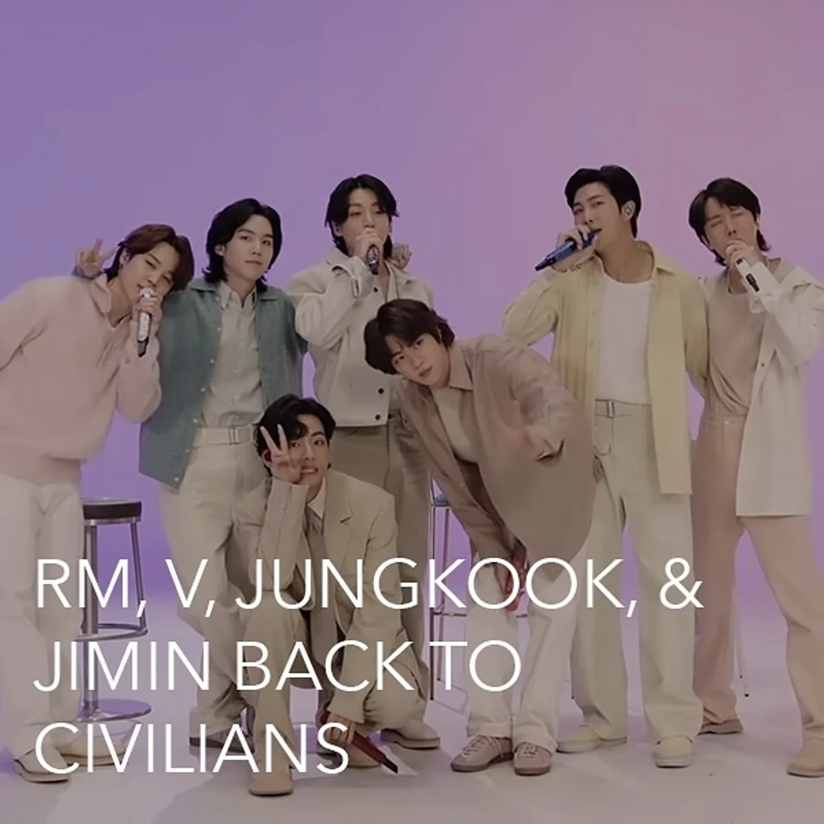 BTS members RM, V, Jungkook, and Jimin return to civilian life this week
